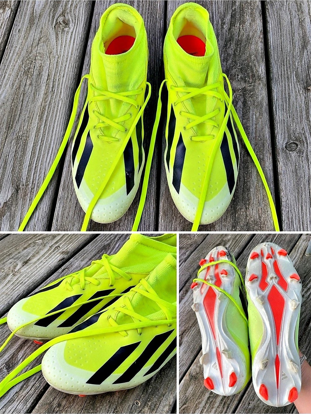 Adidas X Crazyfast Pro FG Solar Yellow Soccer Cleats Men’s Size 9